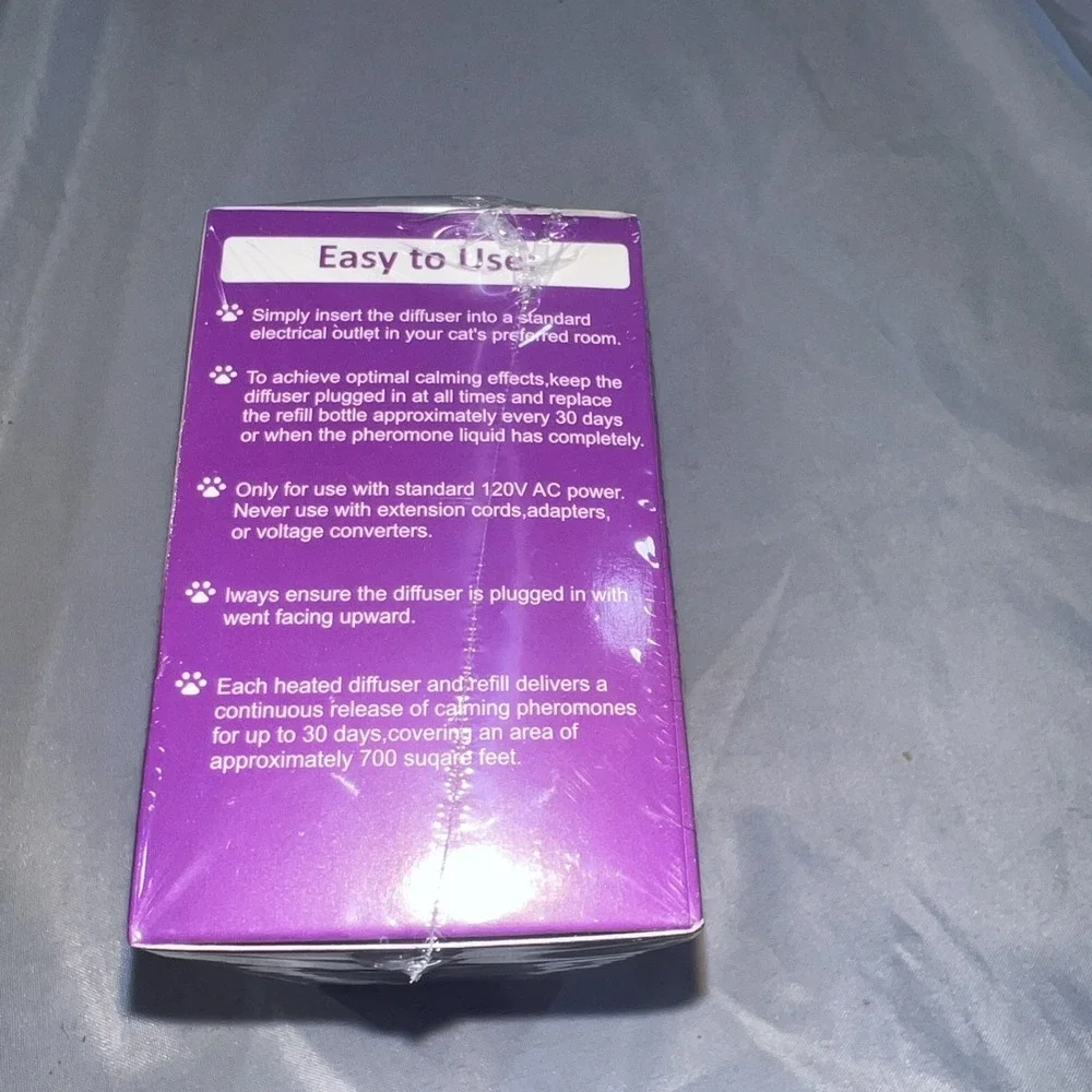 TIOUPI Cat Calming‎ Pheromone Plug-In Diffuser Kit for Cat Anxiety Stress NIP
